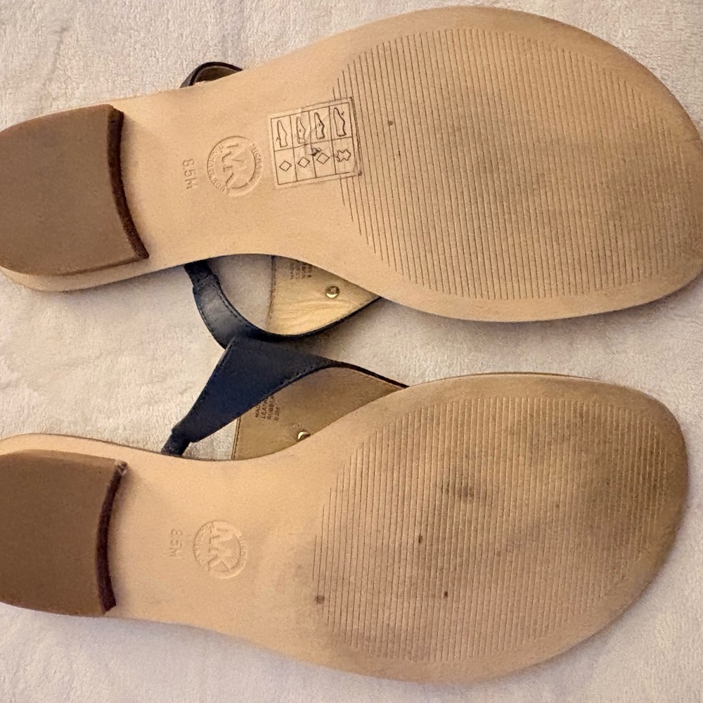 Michael Kors Navy Blue and Gold Sandals💙 - Picture 4 of 6